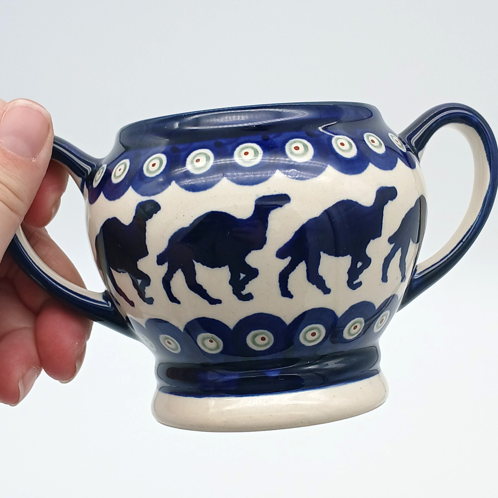 Boleslawiec Polish Pottery Caravan Sugar Bowl 11 oz Caravan replacement NO LID